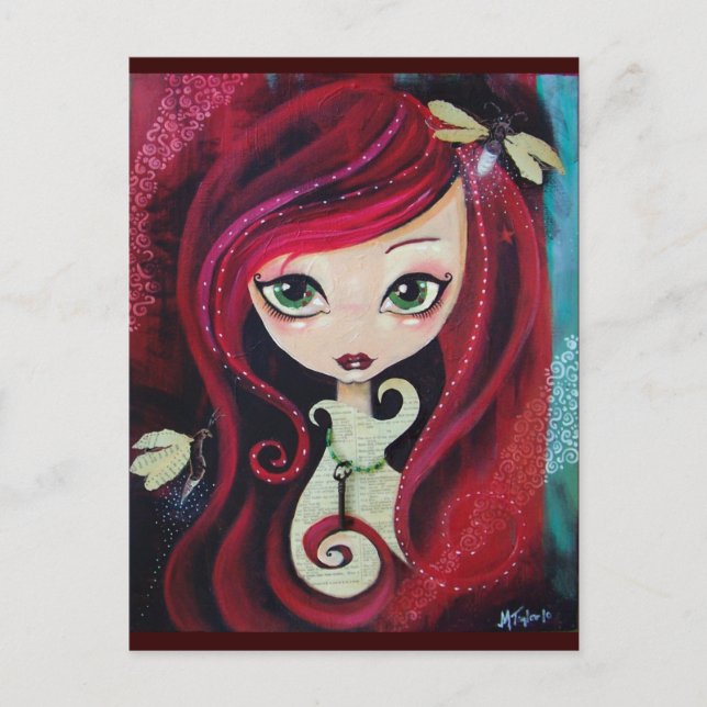 "Red Portrait" Postcard (Front)