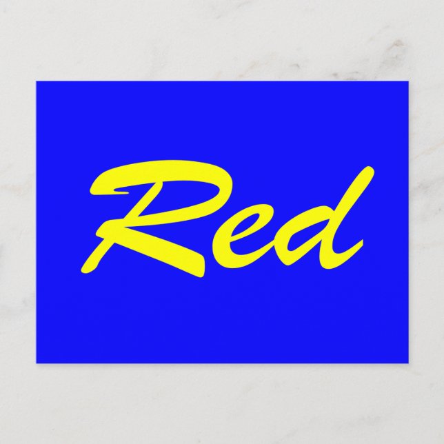 Red Postcard (Front)