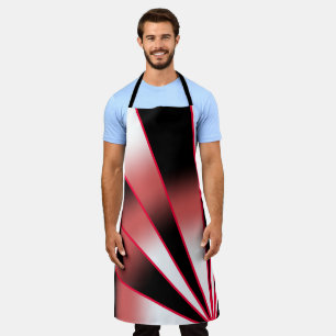 Red Power Perspective Gradient Colour Fill Drawing Apron