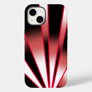 Red Power Perspective Gradient Colour Fill Drawing Case-Mate iPhone 14 Case