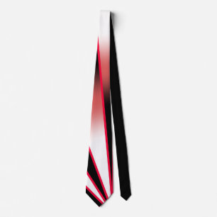 Red Power Perspective Gradient Colour Fill Drawing Tie