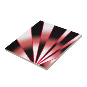 Red Power Perspective Gradient Colour Fill Drawing Tile