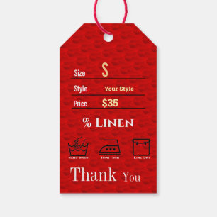 Red Price  Gift Tags