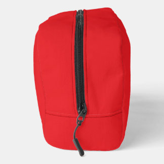 Red Print Cut Sew Toiletry Bag 