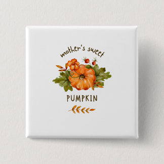 Red Pumpkin button