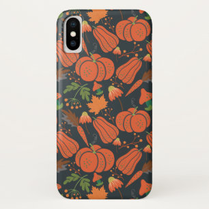 Red pumpkin seamless pattern and carrots Case-Mate iPhone case