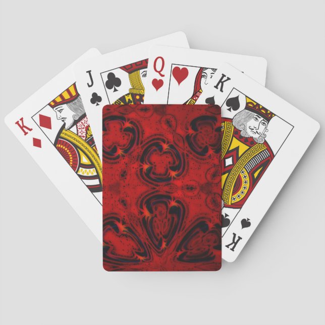 Red Punk Playing Cards (Back)