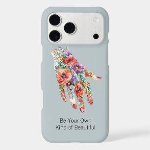 Red Purple Floral Garden Hand