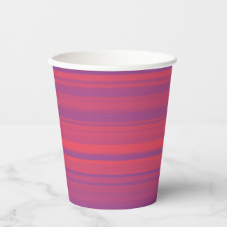 Red Purple Stripes Seamless Pattern Paper Cups