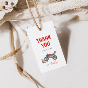 Red Quad 4 Wheeler Bike Birthday Gift Tag