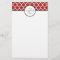 Red Quatrefoil Monogram