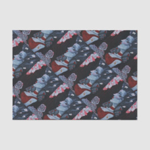 Red Queen Hearts Alice Wonderland Roses Goth Art Tissue Paper