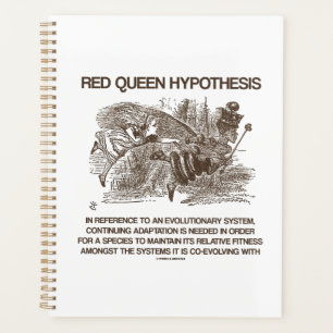 Red Queen Hypothesis Alice Red Queen Wonderland Planner