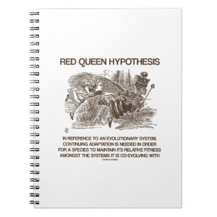 Red Queen Hypothesis Wonderland Alice Red Queen Notebook