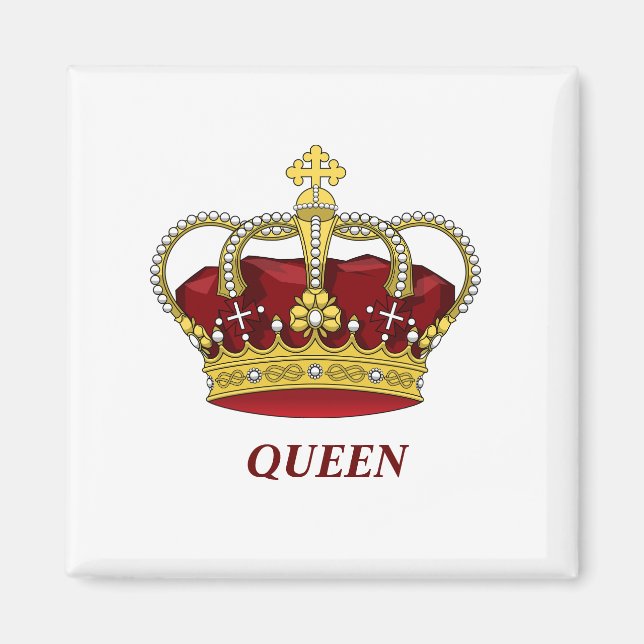 Red Queen with Crown Magnet (Front)