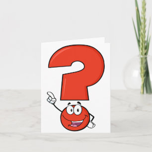 Red Question Mark Note Cards