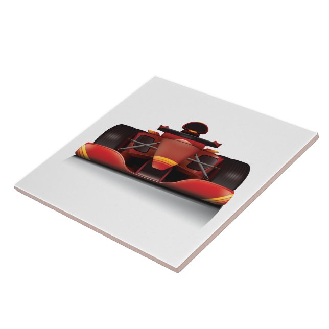 Red Racing Car Tile (Side)