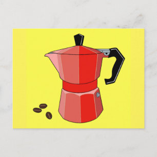 Red Rainbow Espresso Postcard