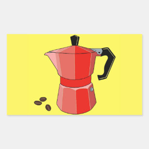 Red Rainbow Espresso Sticker
