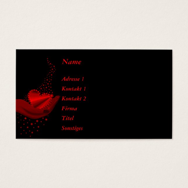 Red Rainbow Heart with Stars (Front)