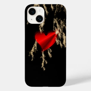 Red Rainbow Heart with Thunderbolt Case-Mate iPhone 14 Case