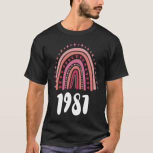 Red Rainbow Year Of Birth 1987 Birthday T-Shirt