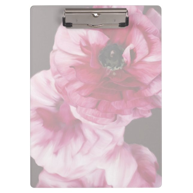 Red Ranunculus Clipboard (Front)