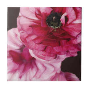 Red Ranunculus Tile