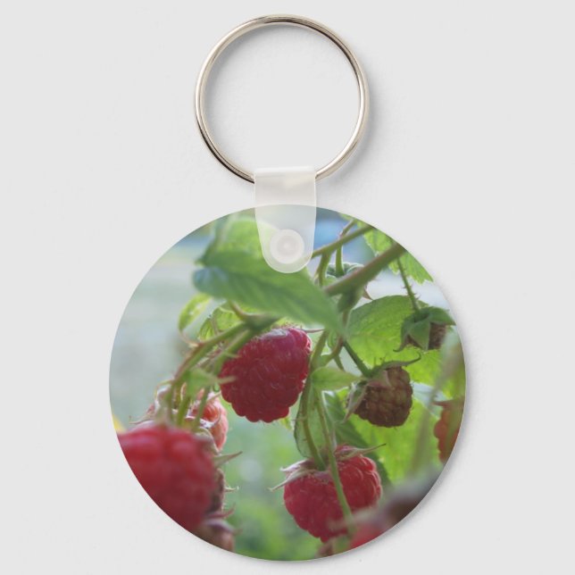 Red Raspberries Keychain (Front)