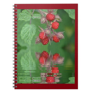 Red Raspberry Reflections Notebook