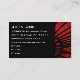 Red Ray Accent Business Card