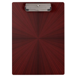 Red Rays Quartered Clipboard