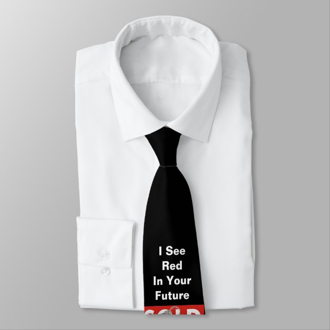 Red Real Estate Sold Sign Black Tie (Tied)
