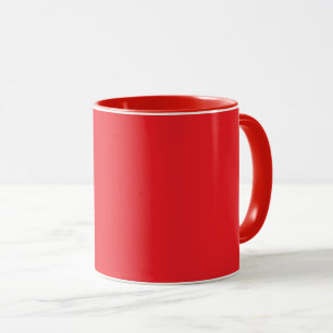 Red-red, I love the color red, Mug