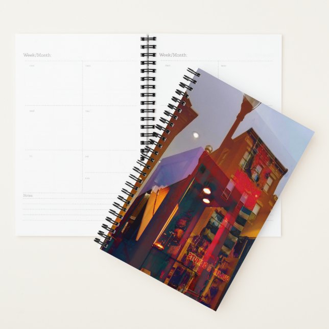 Red reflections on the streets of Philadelphia Planner (Display)