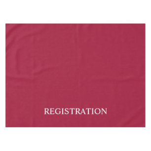 Red Registration Desk Tablecloth