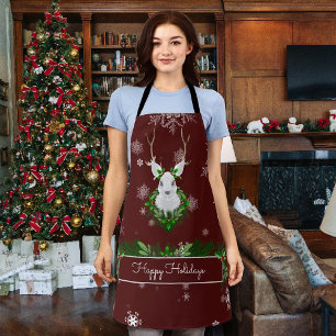 Red Reindeer Apron