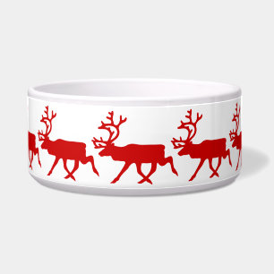 Red Reindeer / Caribou Silhouette