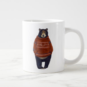 Red Reindeer Sweater Bear Large Coffee Mug
