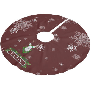 Red Reindeer Tree Skirt