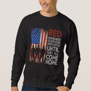 Red Remember Everyone Deployed Military Friday Wea Sweatshirt