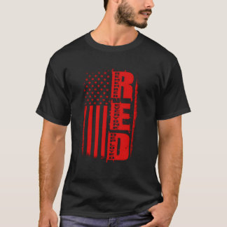 Red Remember Everyone Deployed Military Service T-Shirt