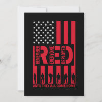 Red Remember Everyone Deployed Until They All Come