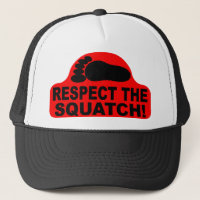 Red RESPECT THE SQUATCH! Logo - New Hit Squatchin