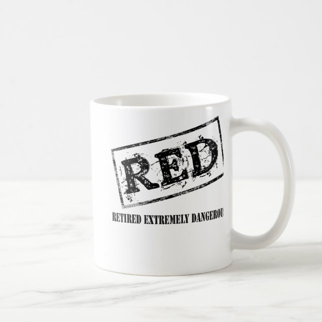 RED Retired Extremely Dangerous Coffee Mug (Right)