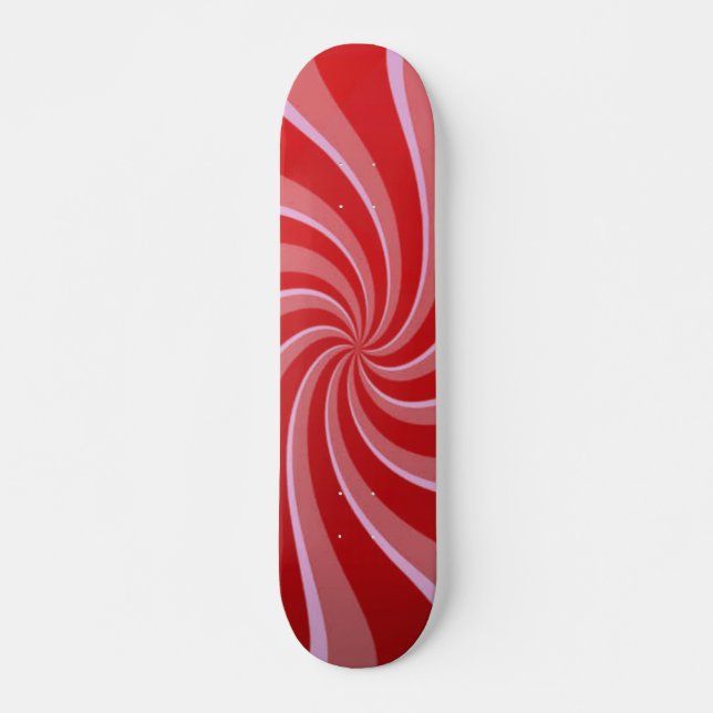 Red Retro Swils Skateboard (Devant)