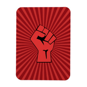Red Revolutionary Fist Magnet