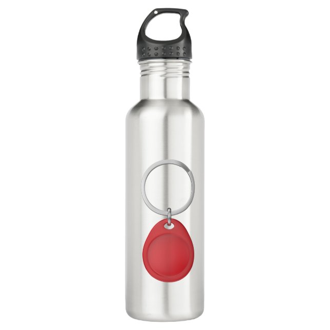 Red RFID key fob 710 Ml Water Bottle (Front)