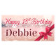 Red Ribbon Bow Birthday Banner Party Decor Any Age