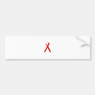 Red Ribbon Bumper Sticker